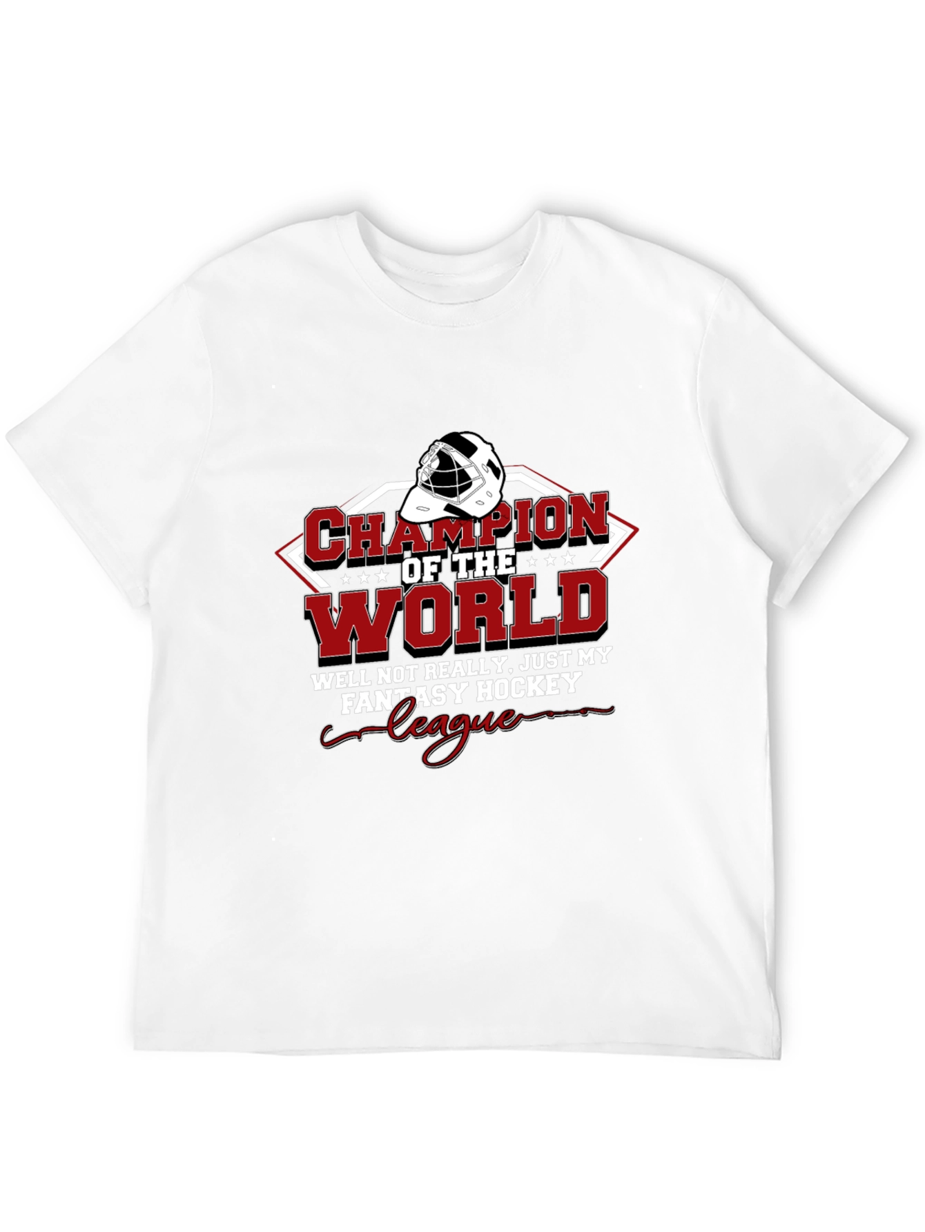 Fantasy Hockey Champion T-Shirt - Black