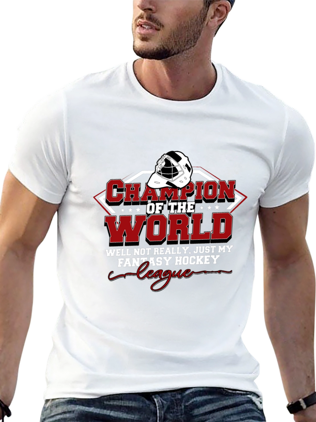 Fantasy Hockey Champion T-Shirt - Black