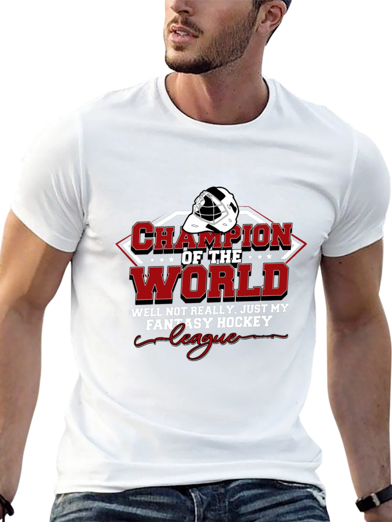 Fantasy Hockey Champion T-Shirt - Black