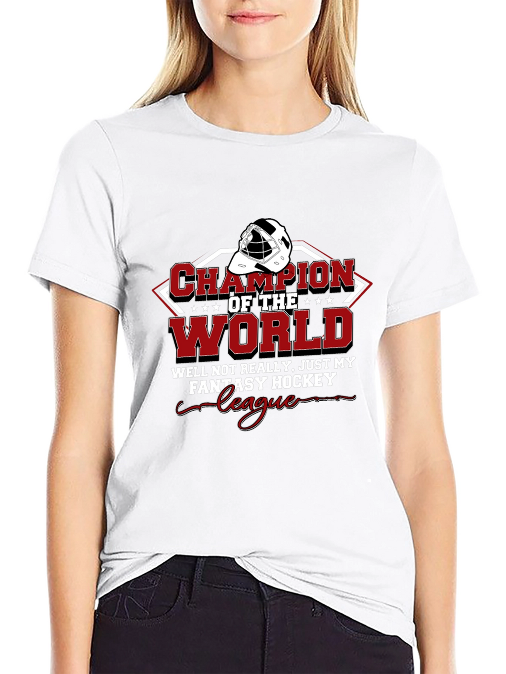 Fantasy Hockey Champion T-Shirt - Black