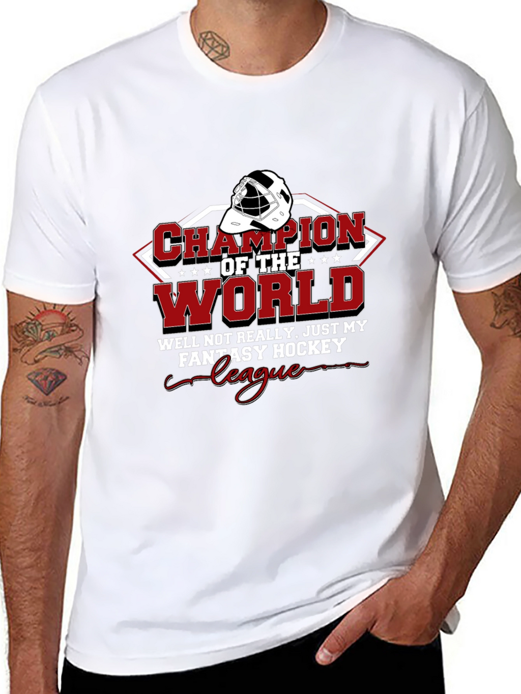 Fantasy Hockey Champion T-Shirt - Black