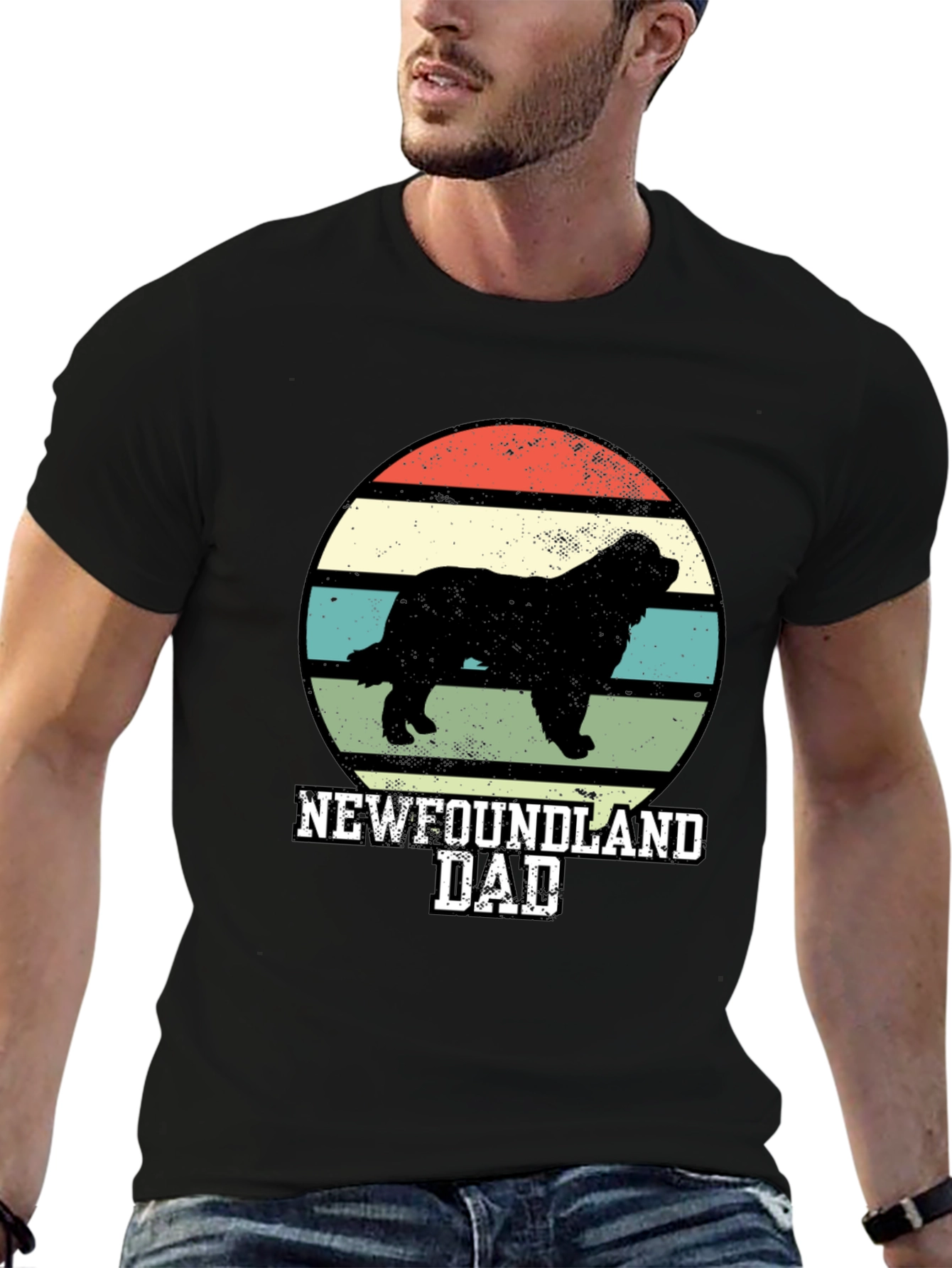Newfoundland Dad Retro T-Shirt