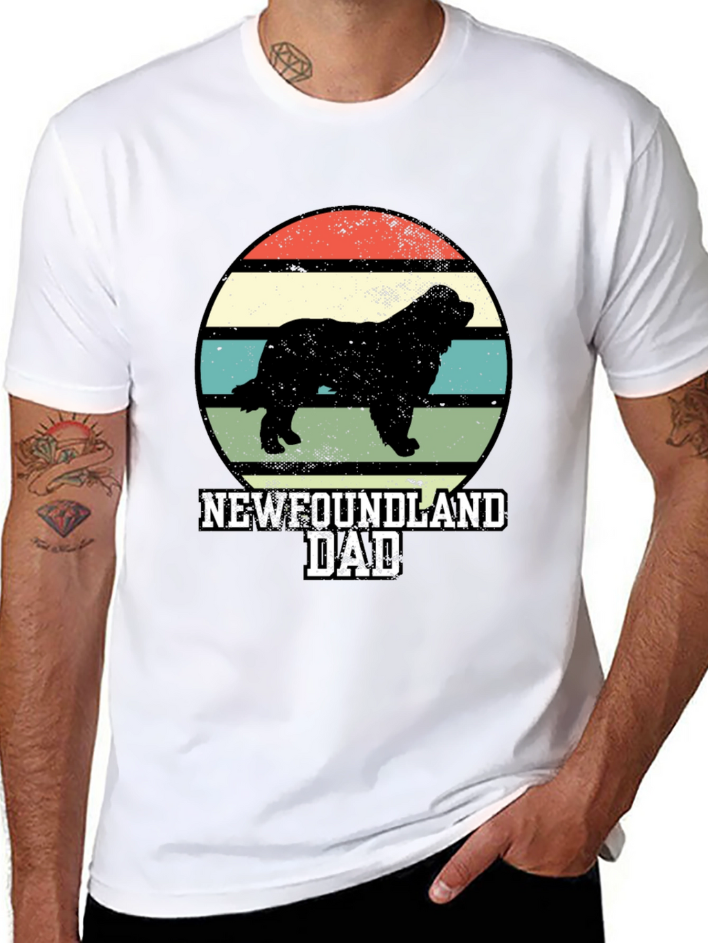 Newfoundland Dad Retro T-Shirt