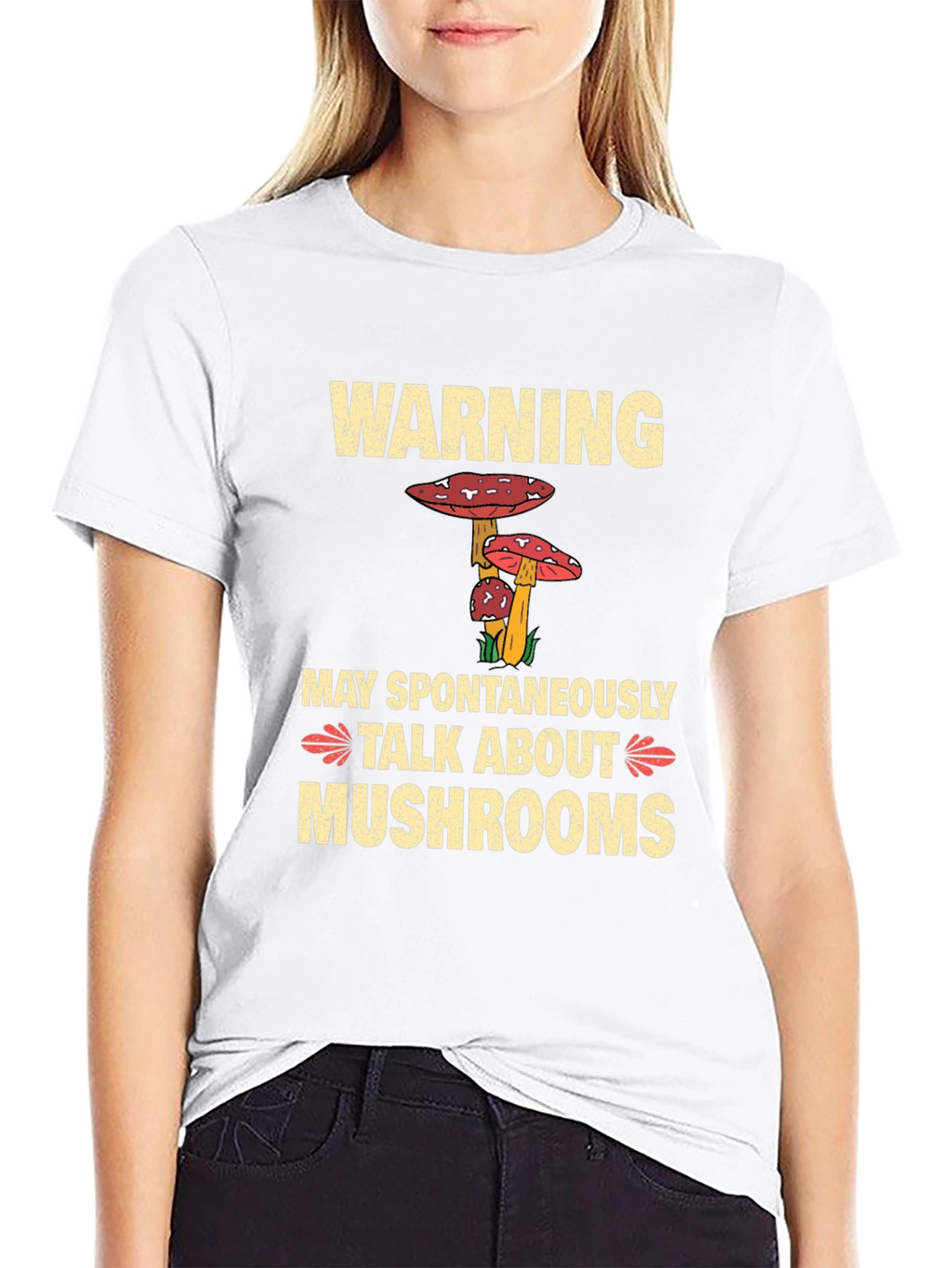 Warning May Spontaneously Talk About Mushrooms T-Shirt