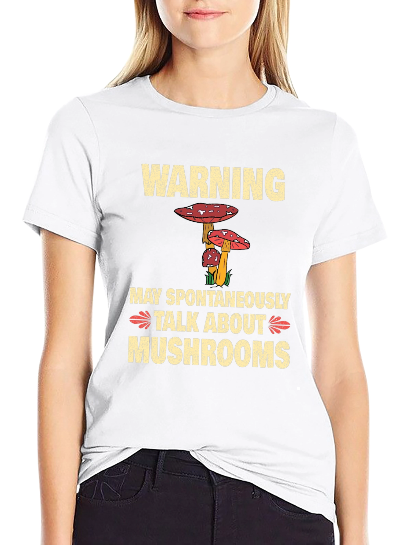 Warning May Spontaneously Talk About Mushrooms T-Shirt