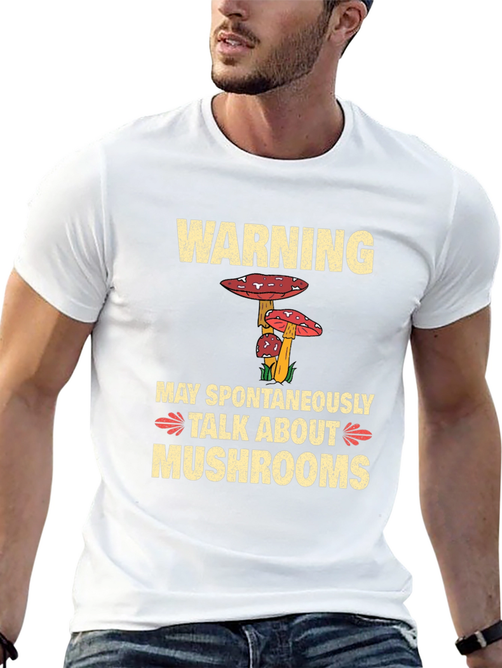 Warning May Spontaneously Talk About Mushrooms T-Shirt