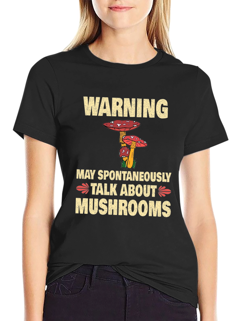 Warning May Spontaneously Talk About Mushrooms T-Shirt