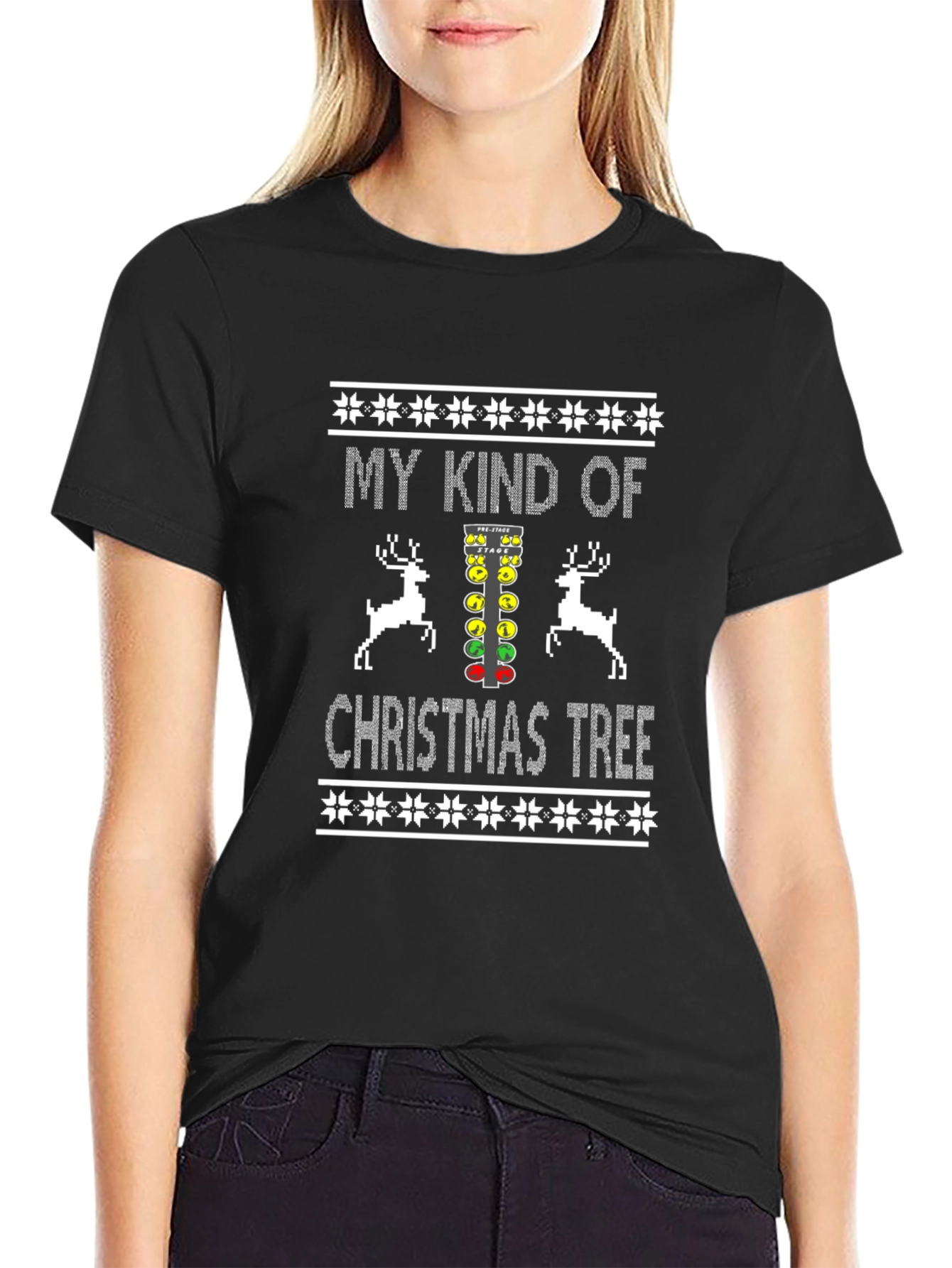 My Kind of Christmas Tree Drag Racing Graphic Tee