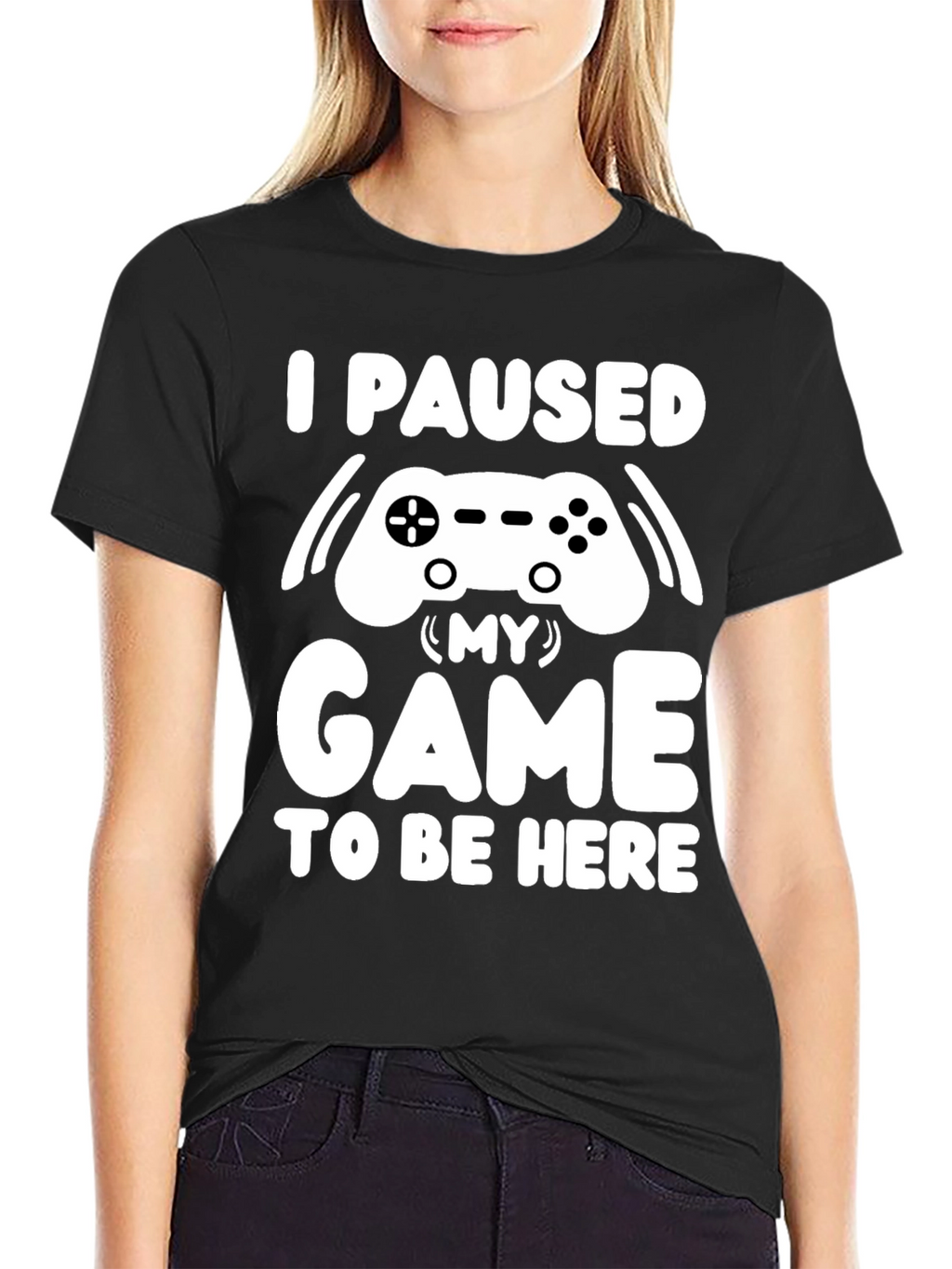 I Paused My Game T-Shirt Gamer Tee