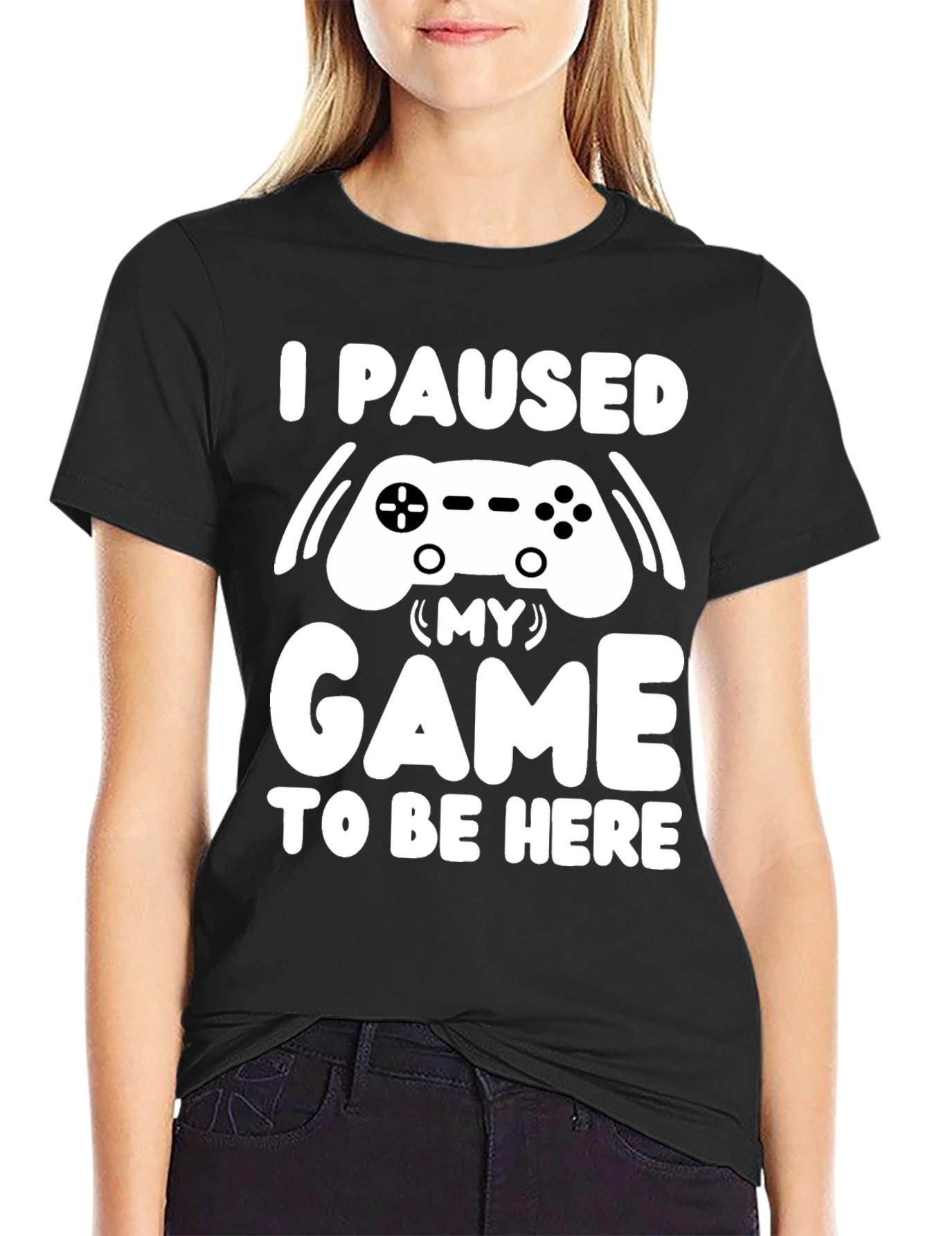 I Paused My Game T-Shirt Gamer Tee