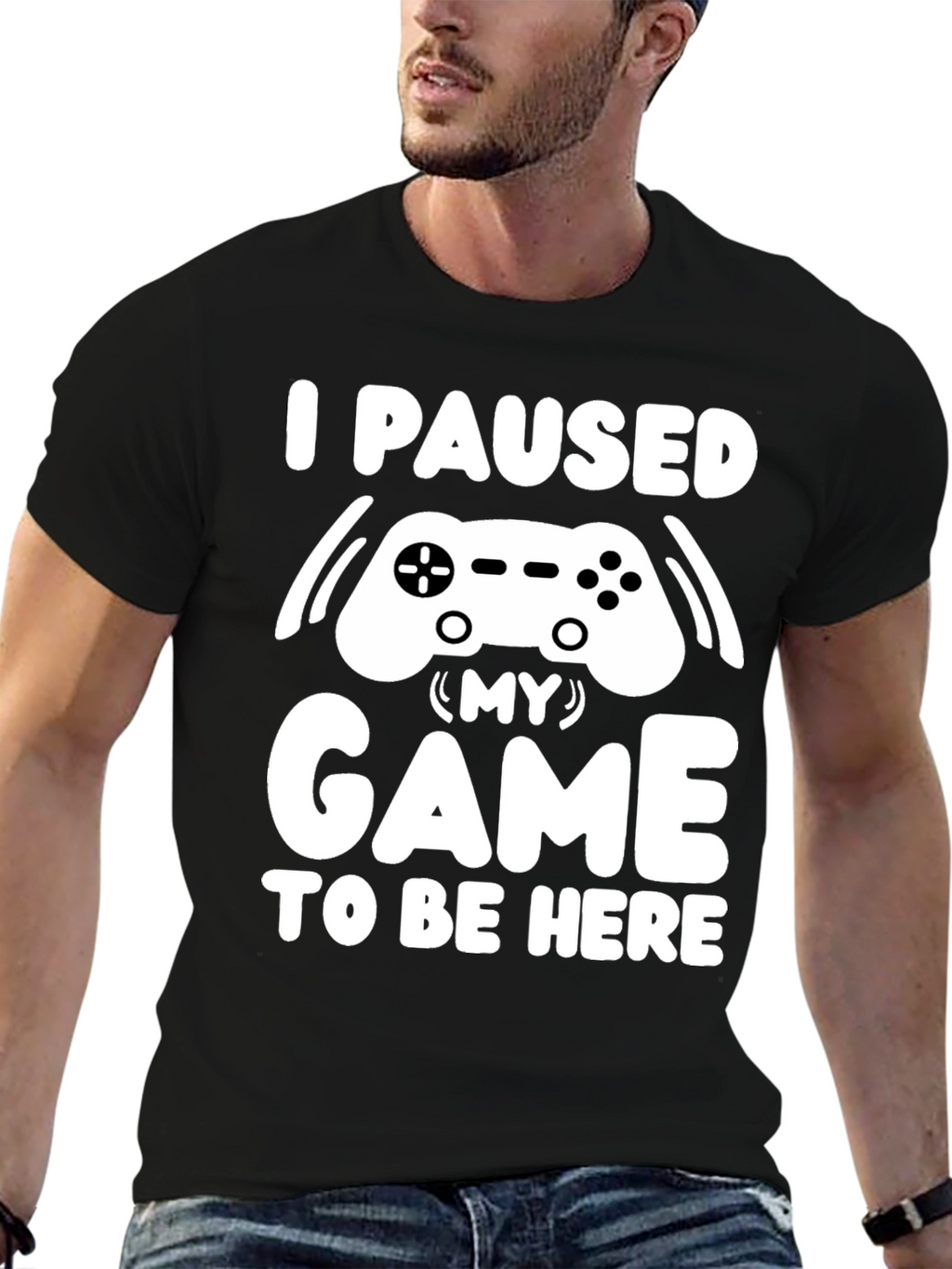 I Paused My Game T-Shirt Gamer Tee