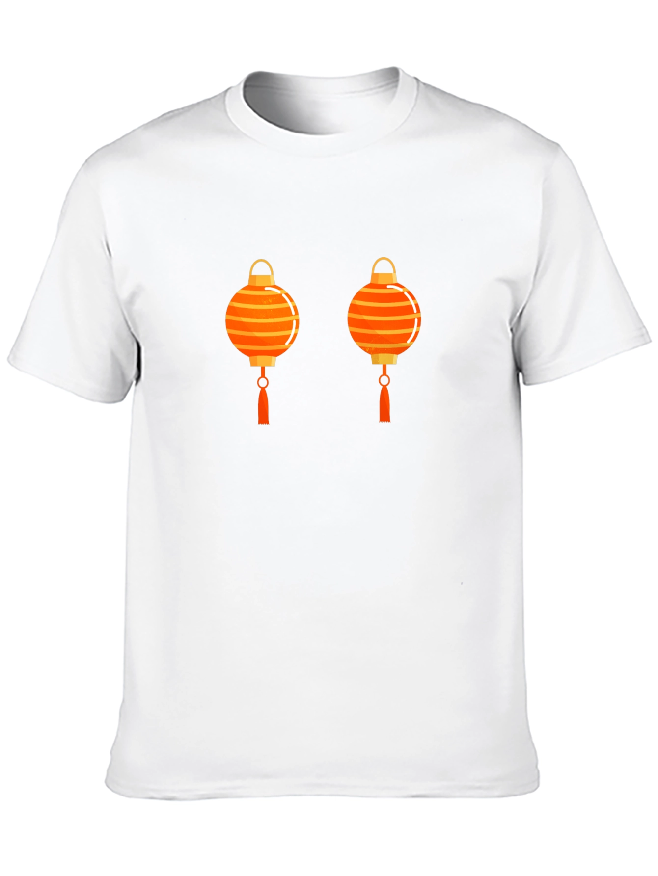 Lantern Graphic Tee - Casual Black T-Shirt