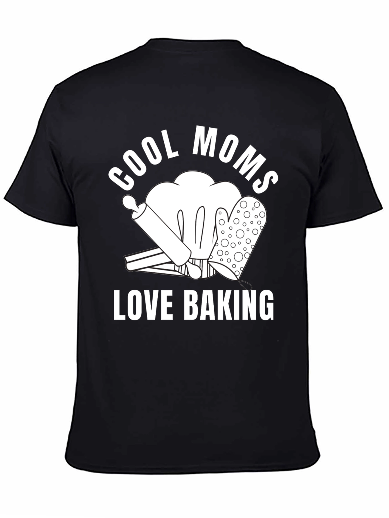 Cool Moms Love Baking Graphic T-Shirt