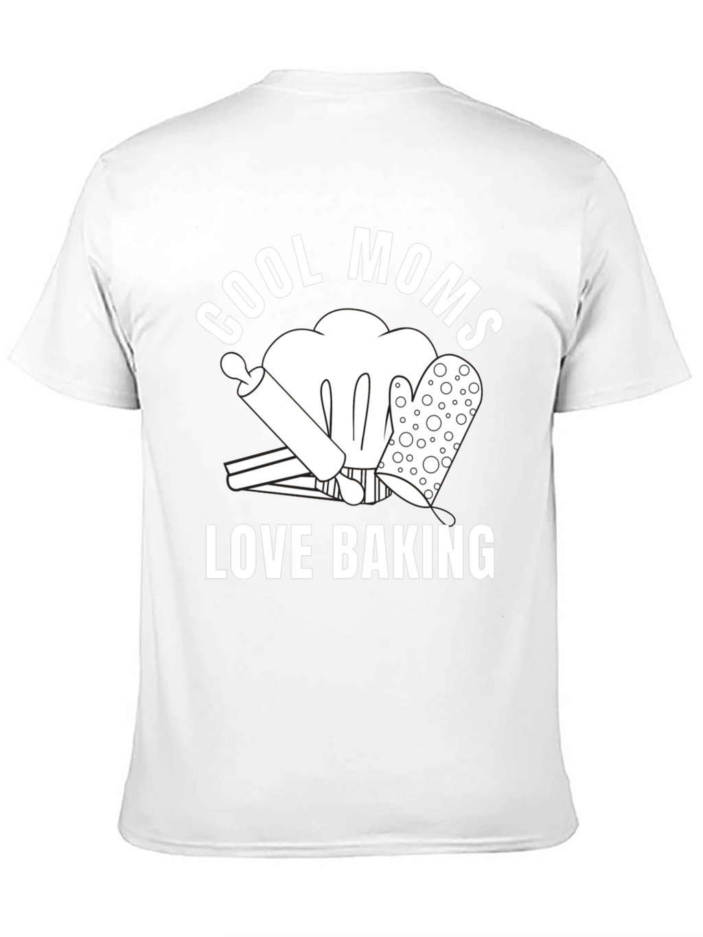 Cool Moms Love Baking Graphic T-Shirt