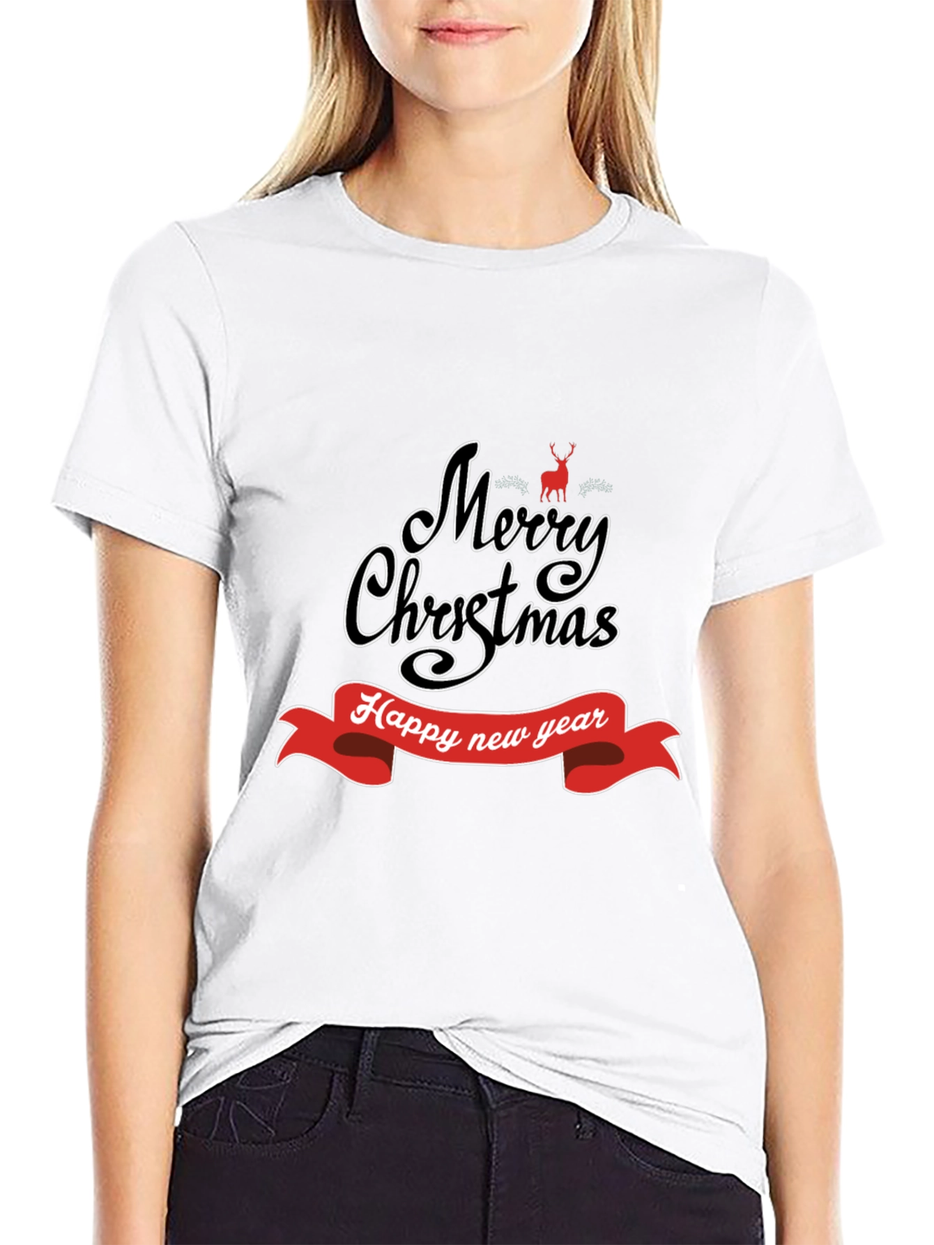 Merry Christmas Happy New Year T-Shirt Holiday Gift