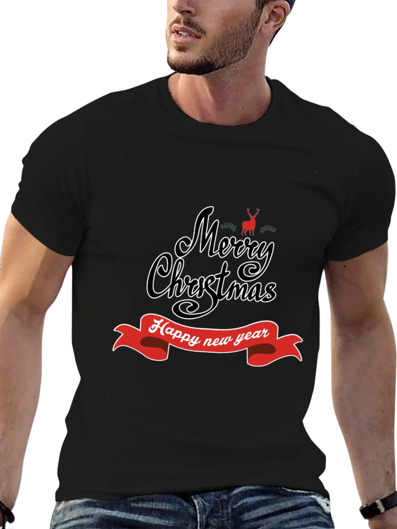 Merry Christmas Happy New Year T-Shirt Holiday Gift