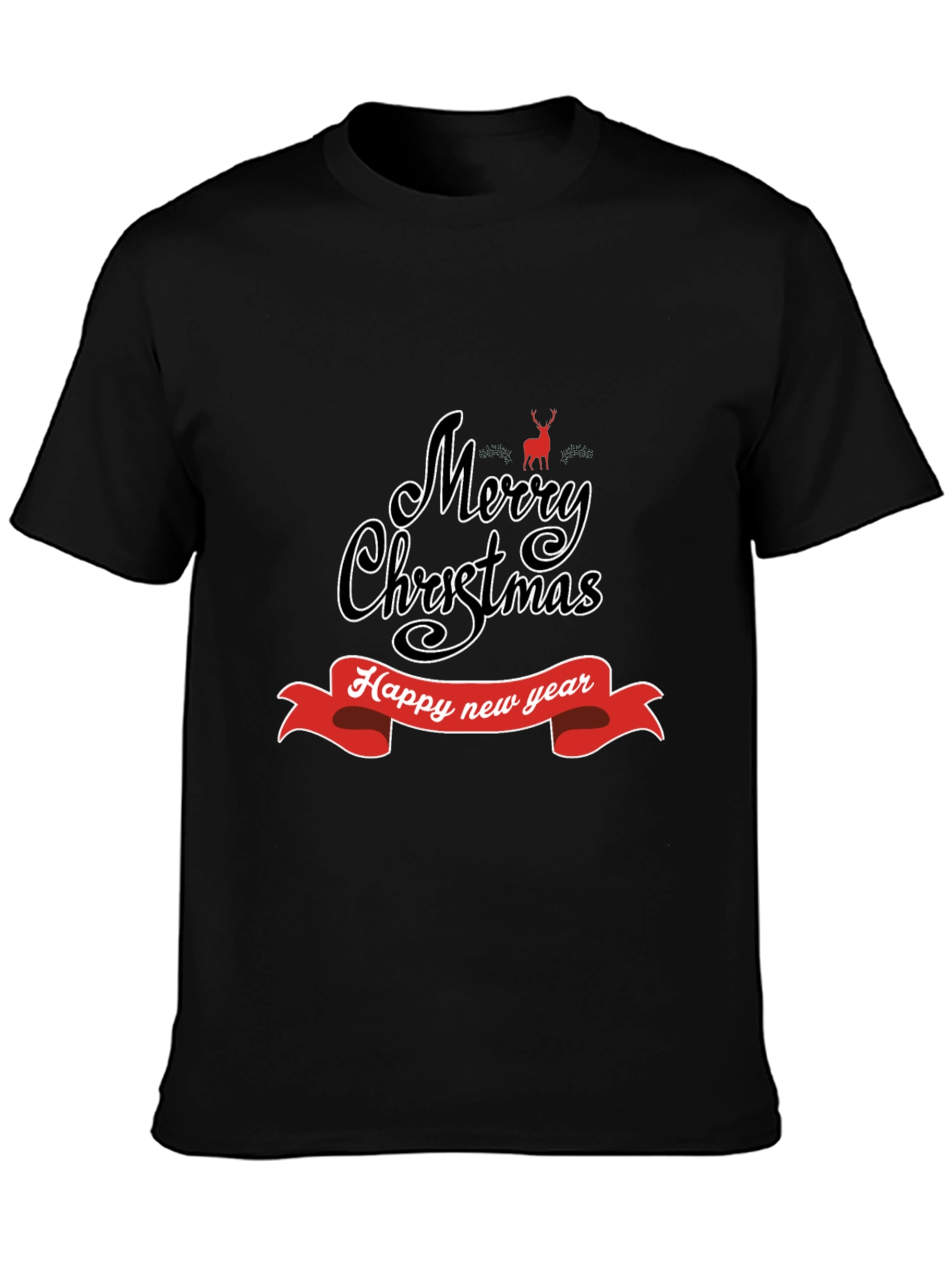 Merry Christmas Happy New Year T-Shirt Holiday Gift