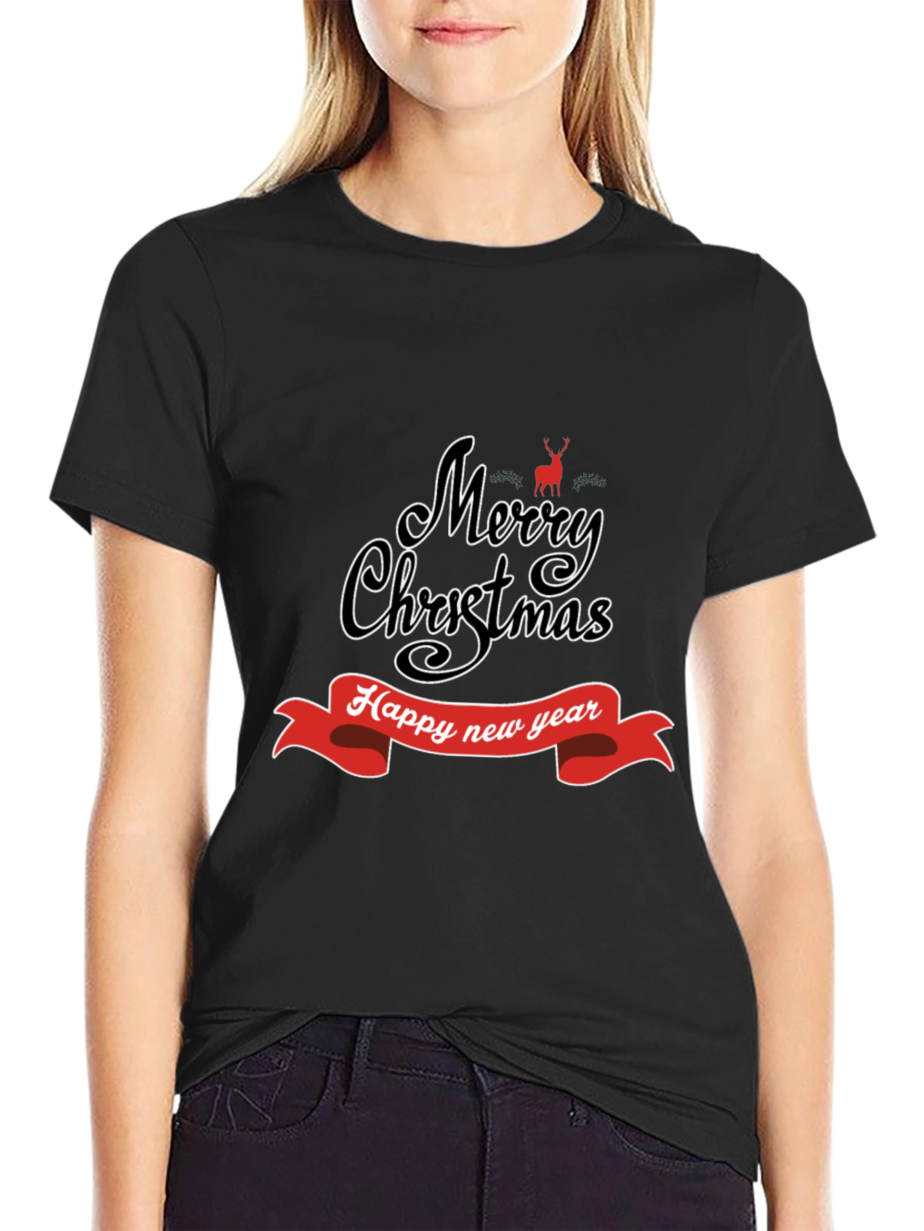 Merry Christmas Happy New Year T-Shirt Holiday Gift