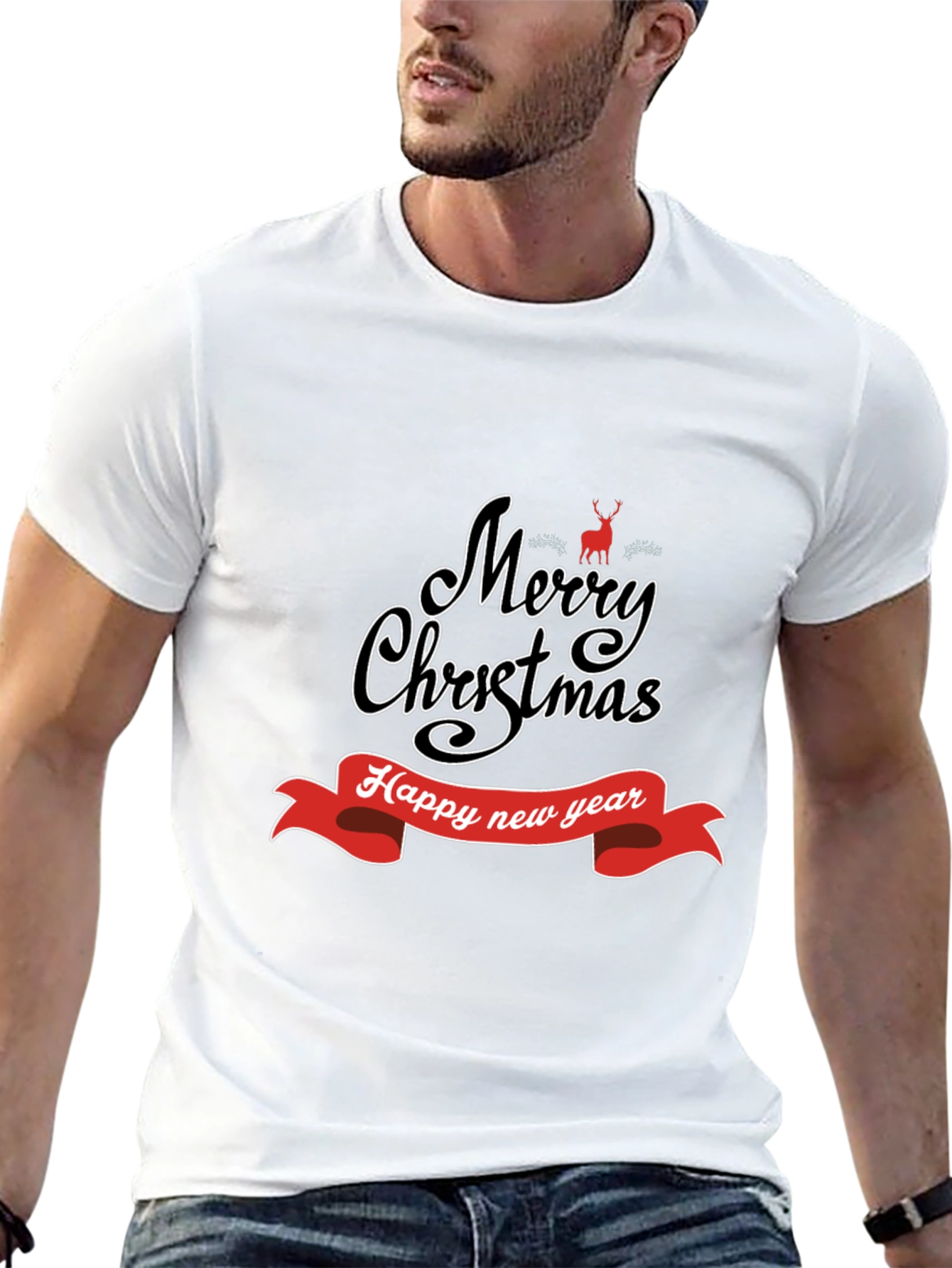 Merry Christmas Happy New Year T-Shirt Holiday Gift