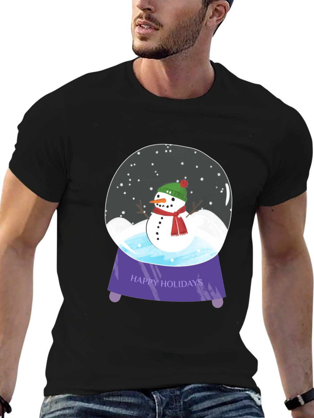 Holiday Snow Globe Graphic Tee