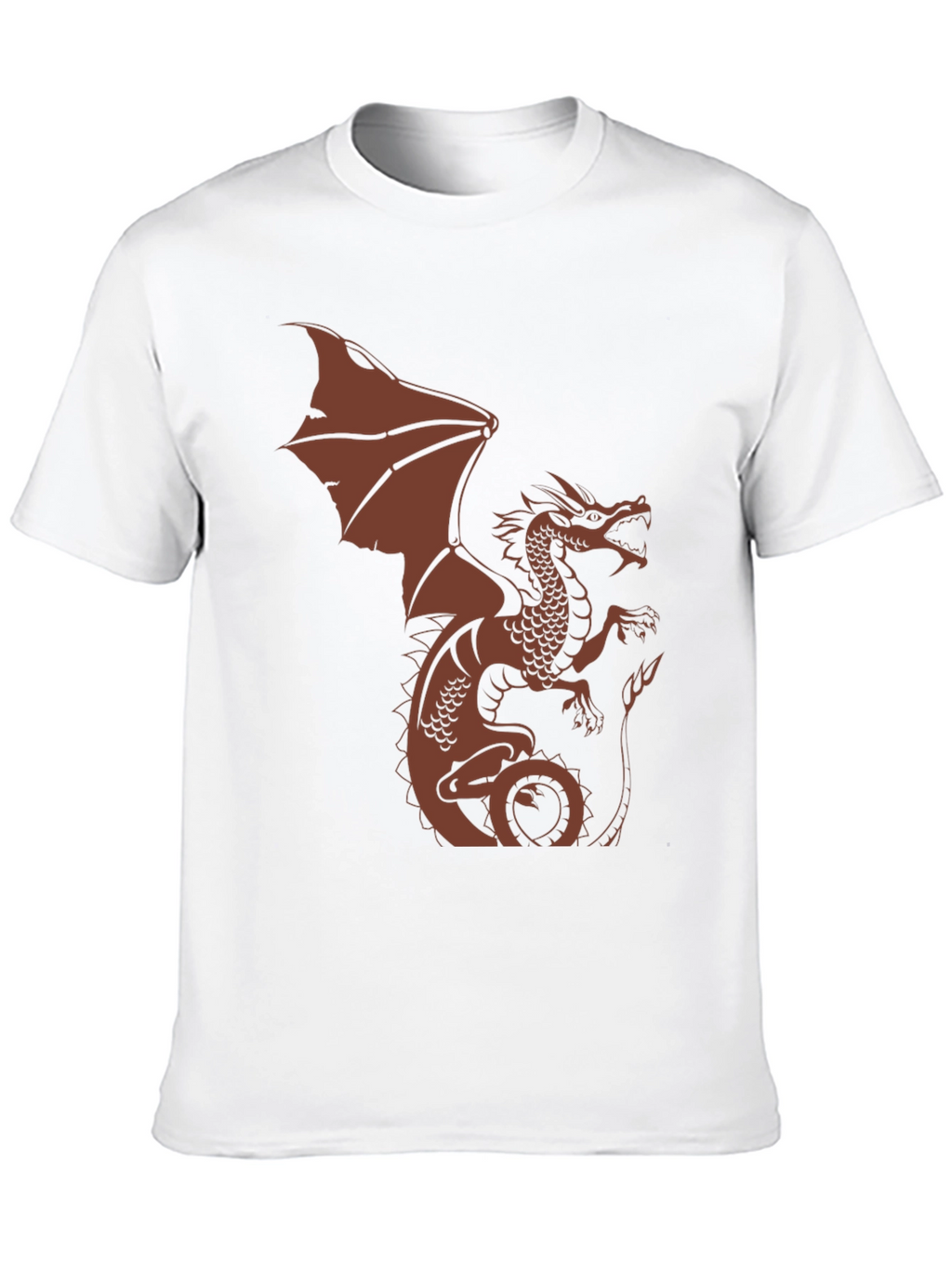 Dragon Graphic Print Mens Black T-Shirt