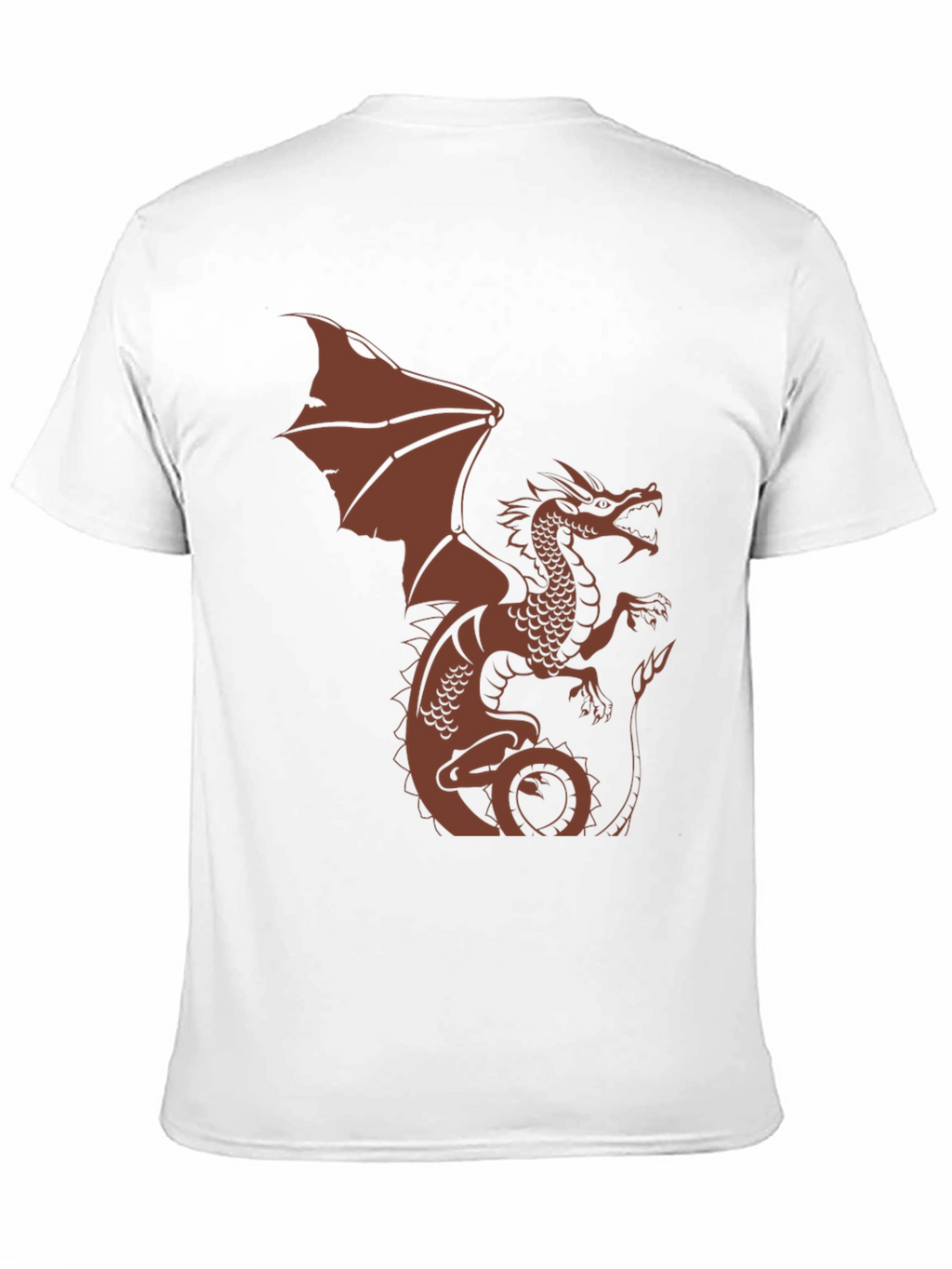 Dragon Graphic Print Mens Black T-Shirt