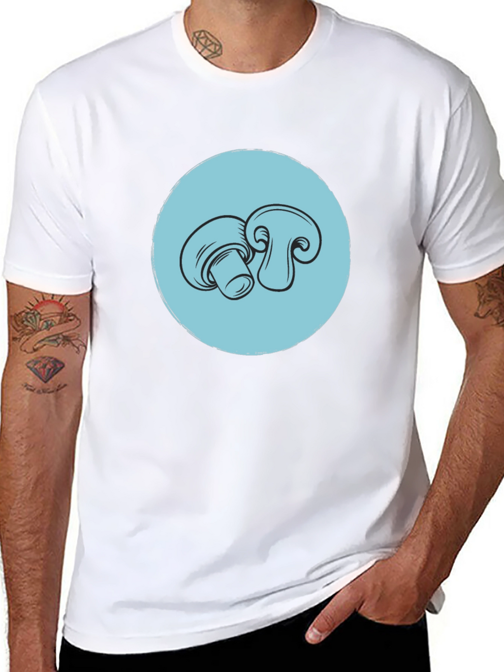 Mushroom Graphic Tee - Stylish Unisex T-Shirt