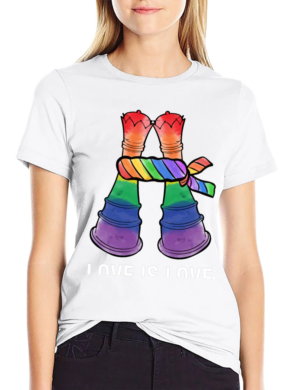 Love Is Love LGBT Rainbow Chess Rook T-Shirt