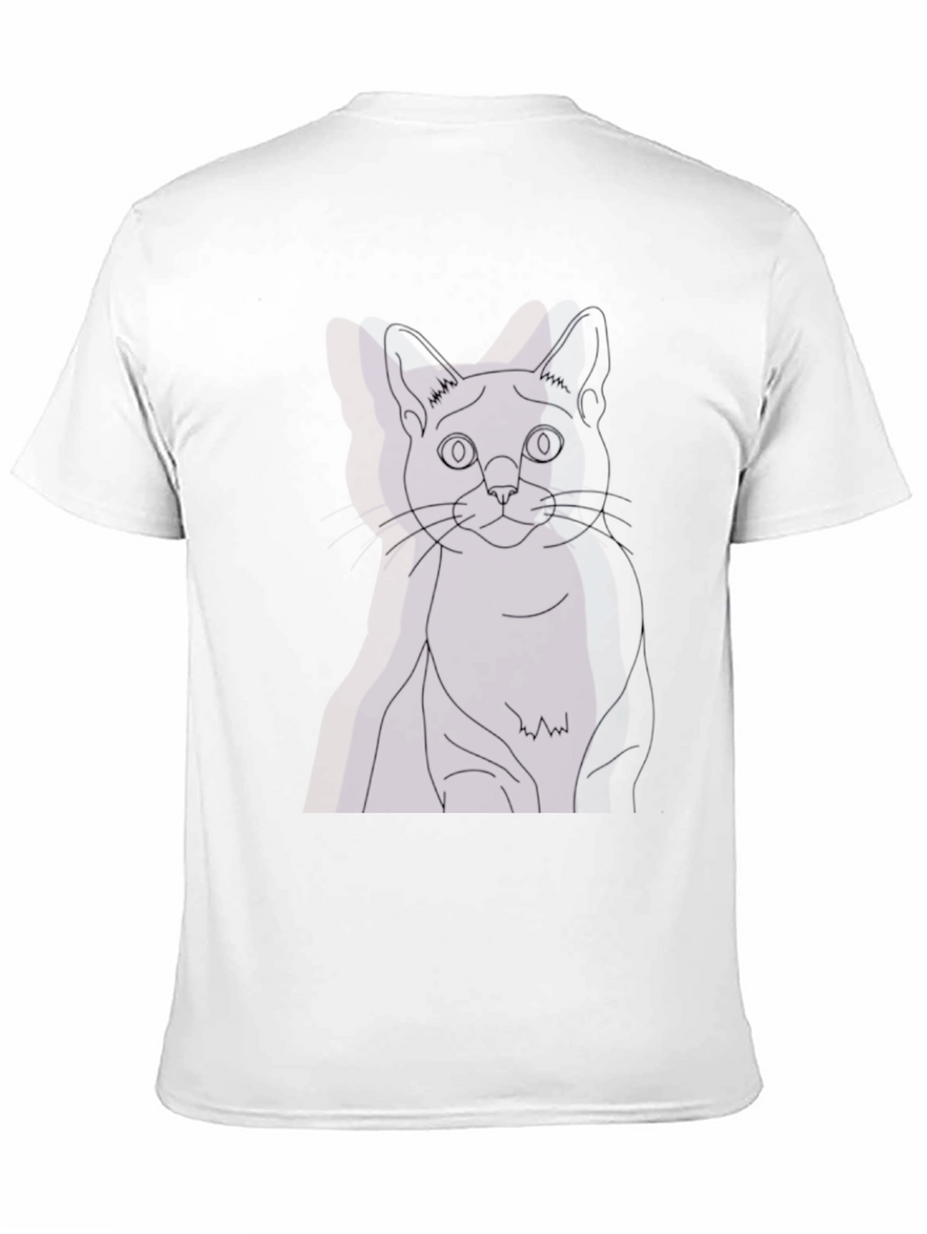 Black Cat Outline Tee - Unisex Graphic T-Shirt