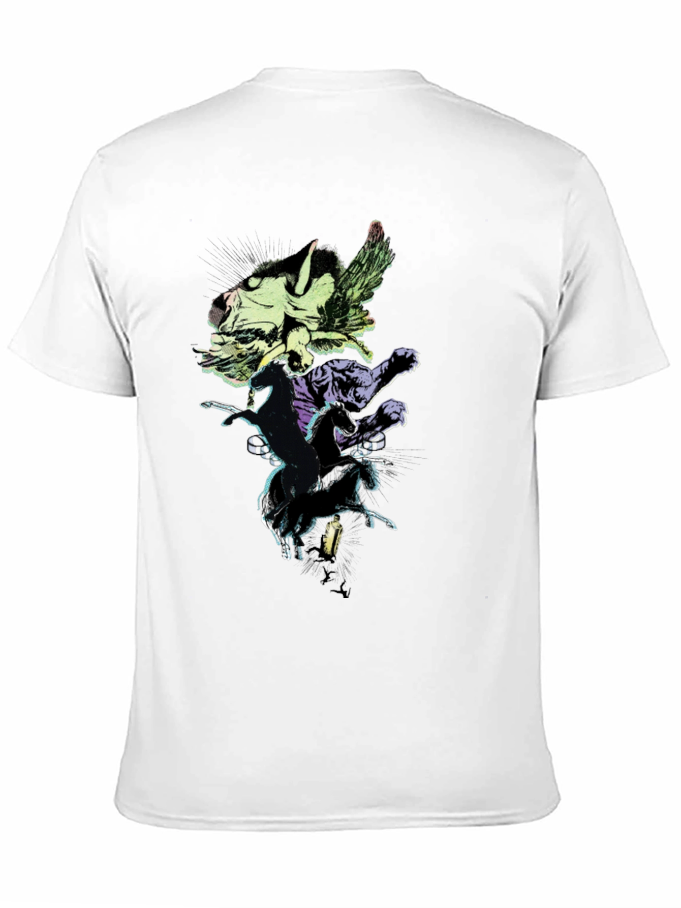 Mythical Creatures Graphic Tee - Black