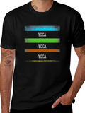 Yoga Stripe Graphic T-Shirt