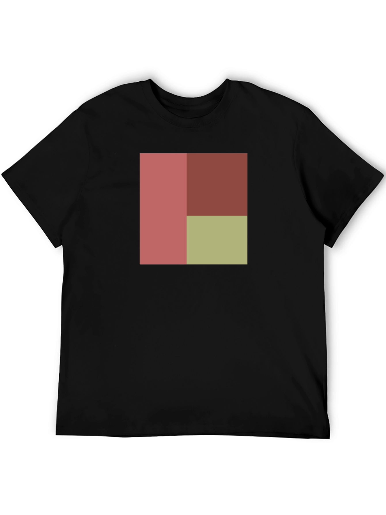 Modern Color Block Tee - Stylish Casual Wear