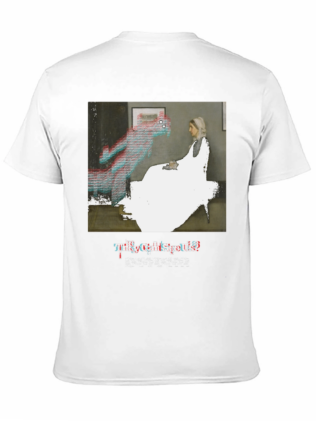 Artistic Graphic Tee: They Can See Us