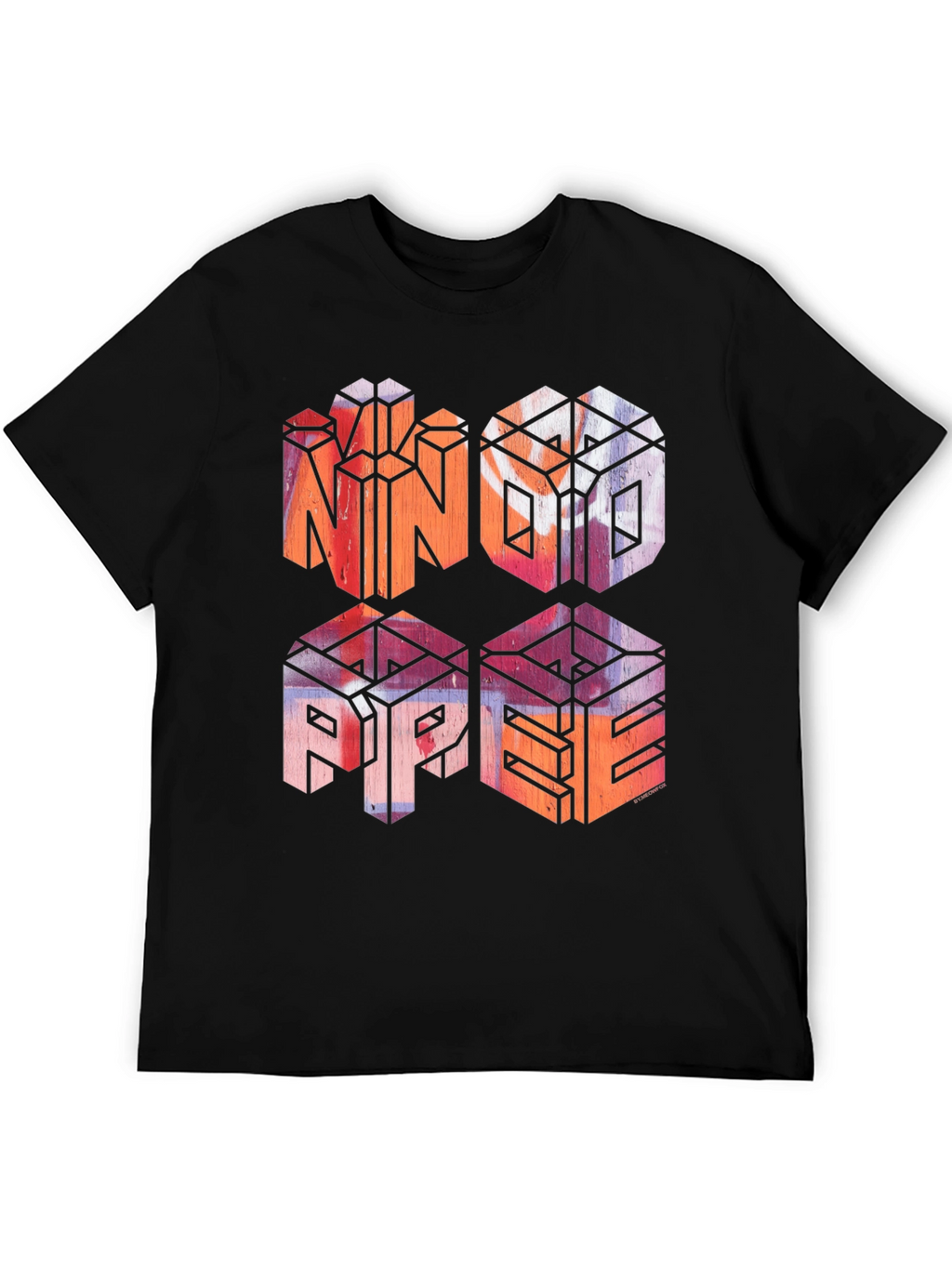 No Hope Graphic Print Black T-Shirt