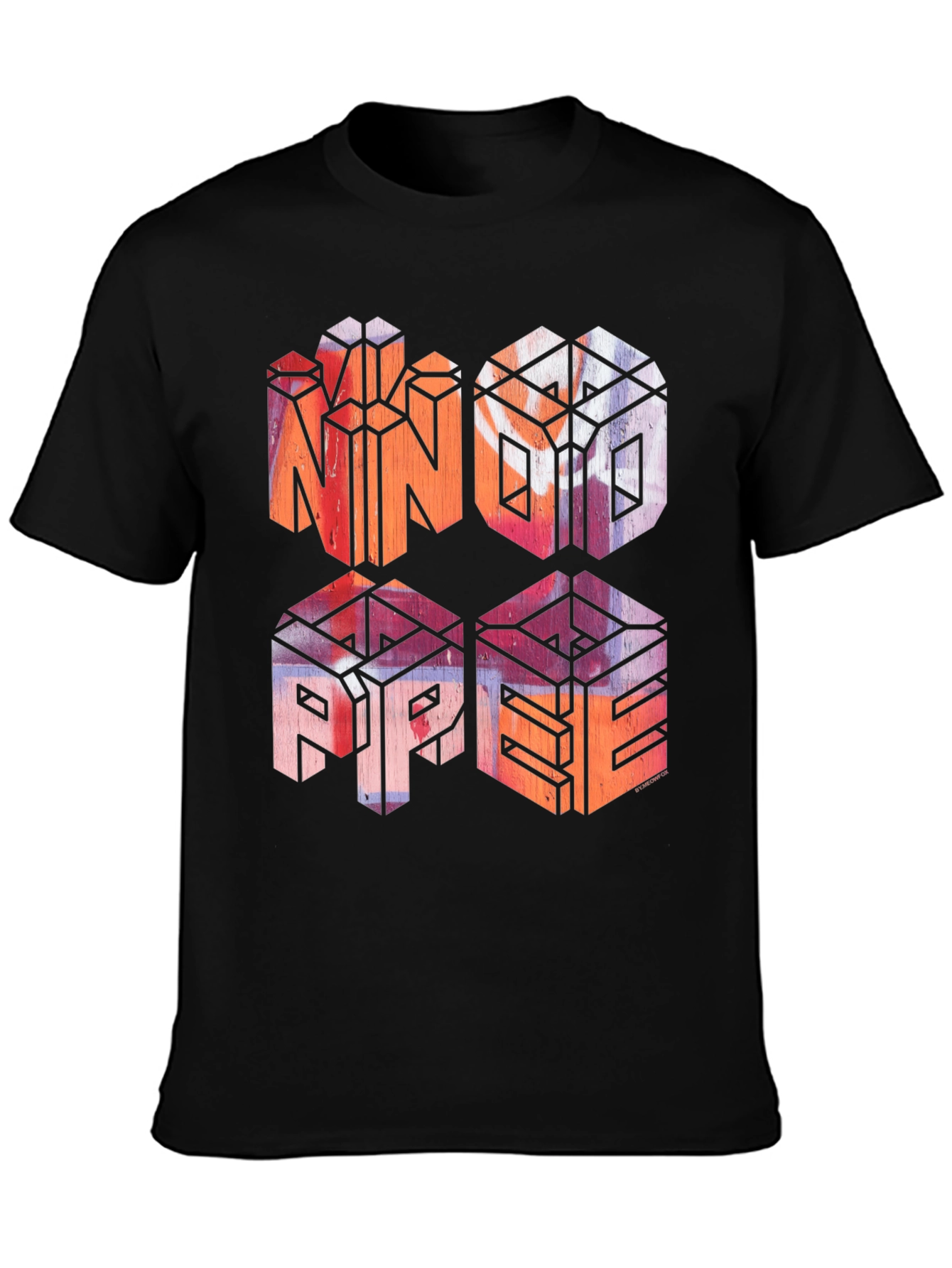 No Hope Graphic Print Black T-Shirt