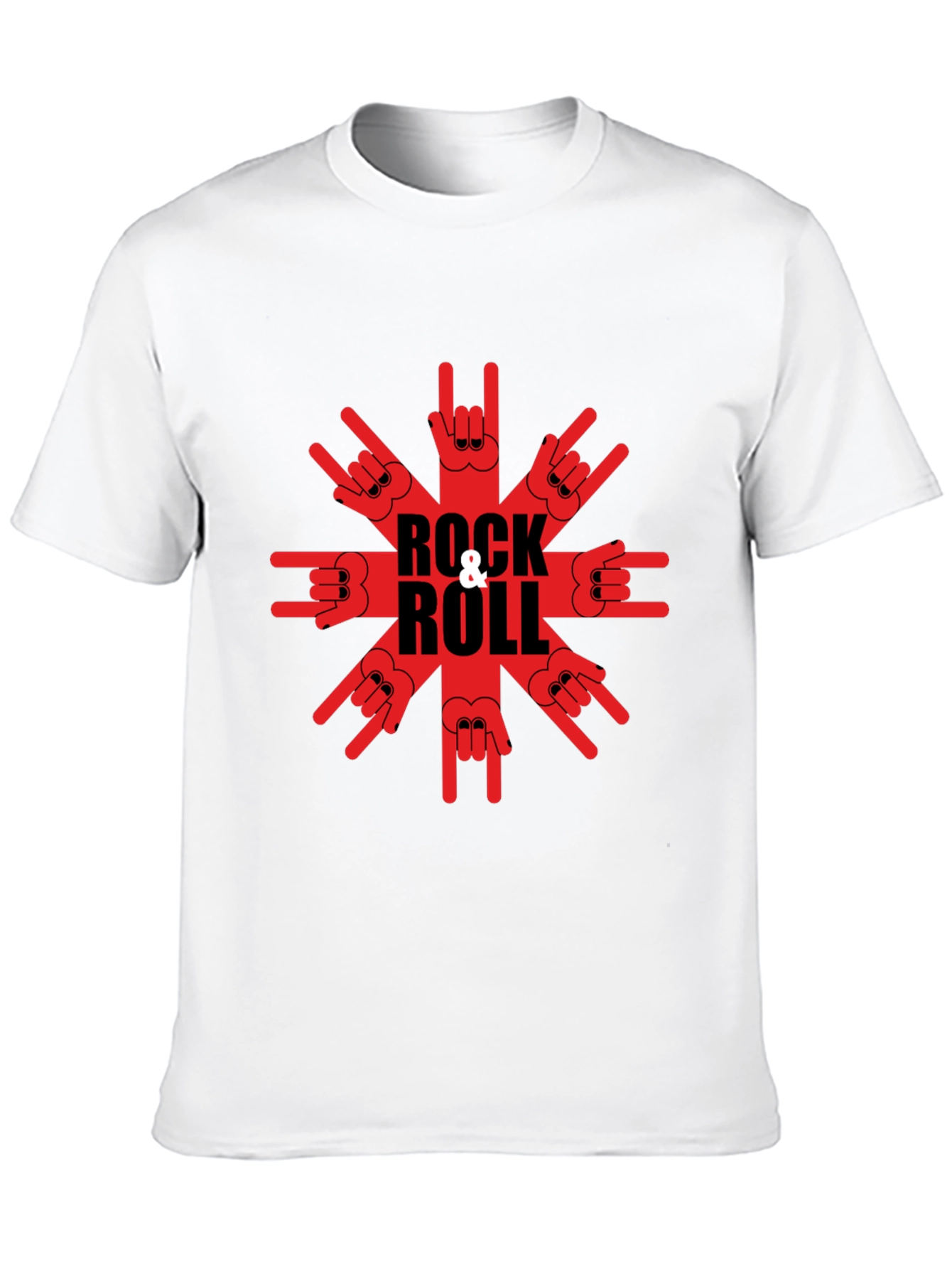 Rock & Roll Graphic T-Shirt - Black Tee