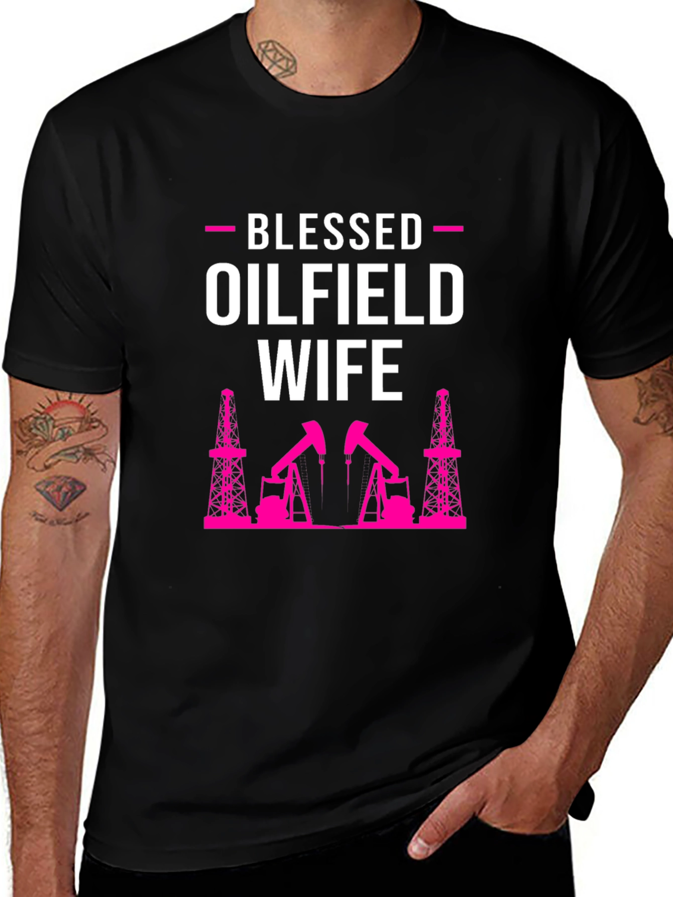 Blessed Oilfield Wife Graphic T-Shirt