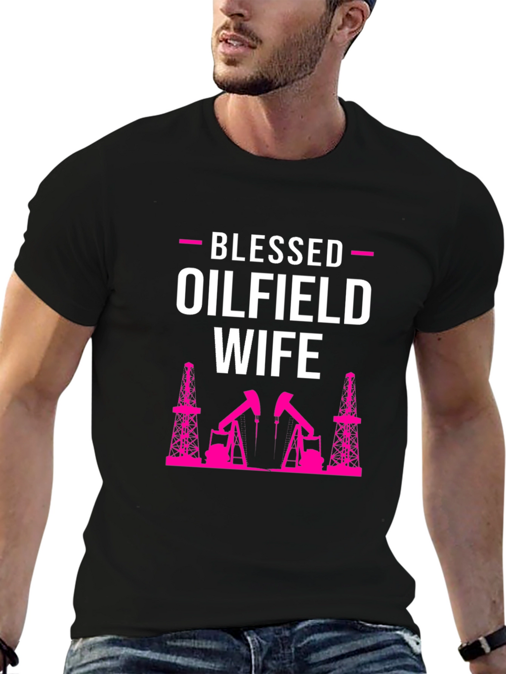 Blessed Oilfield Wife Graphic T-Shirt