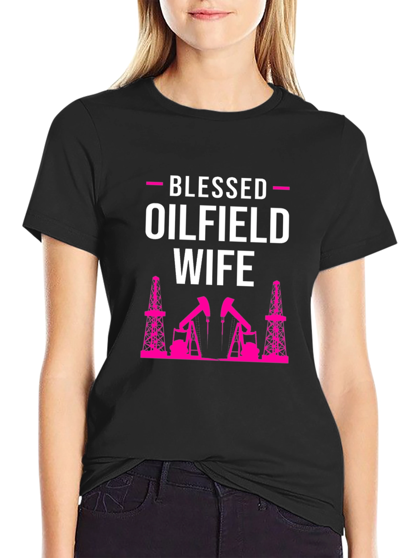 Blessed Oilfield Wife Graphic T-Shirt