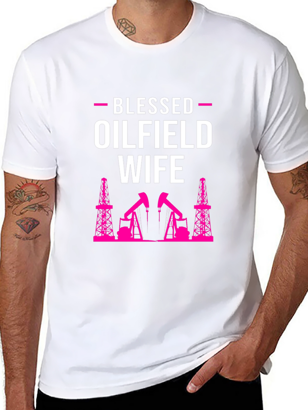 Blessed Oilfield Wife Graphic T-Shirt