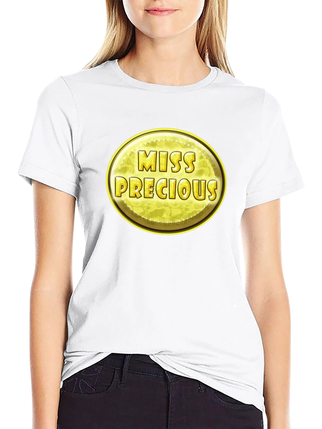 Miss Precious Graphic Black T-Shirt