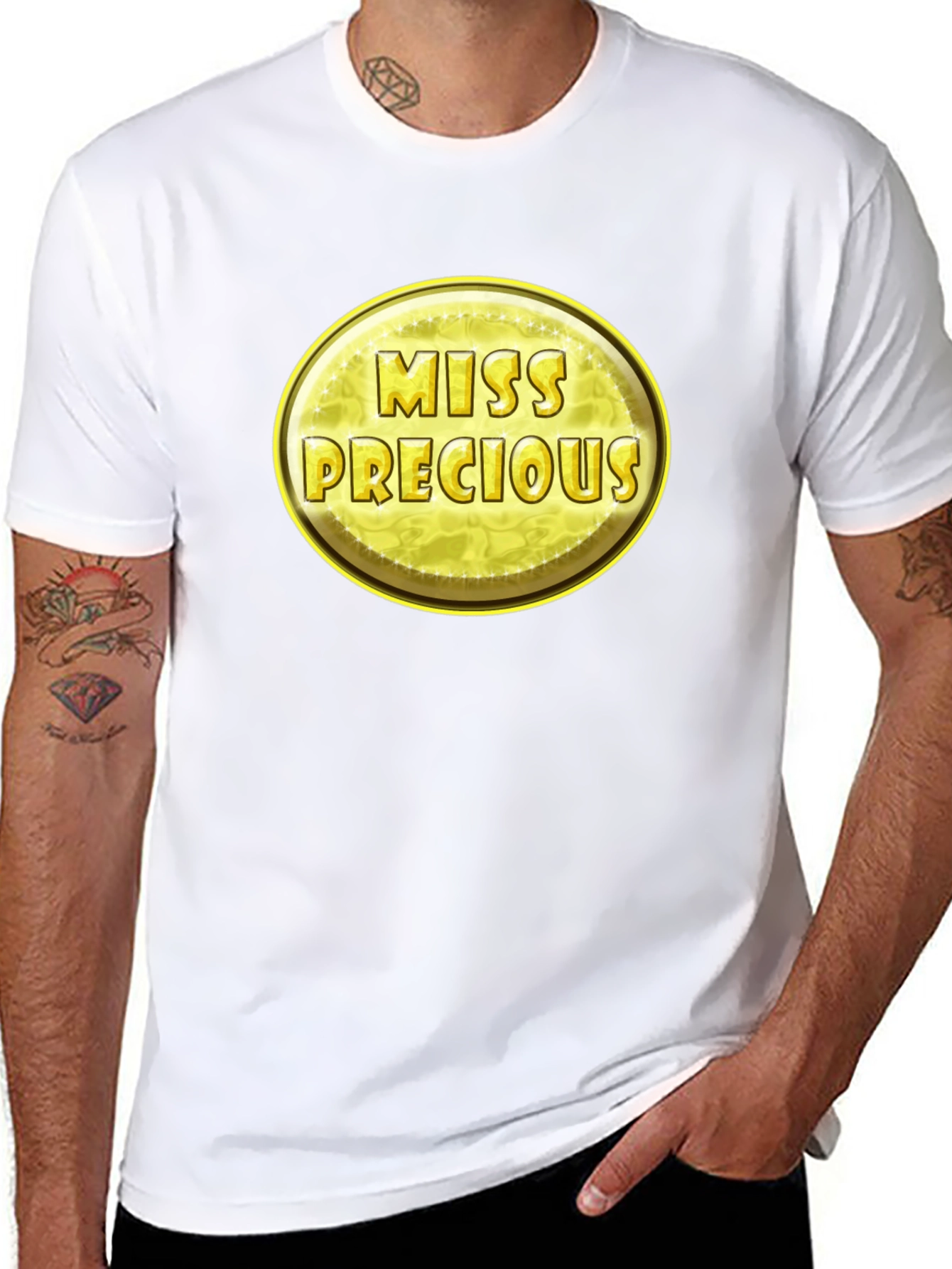 Miss Precious Graphic Black T-Shirt