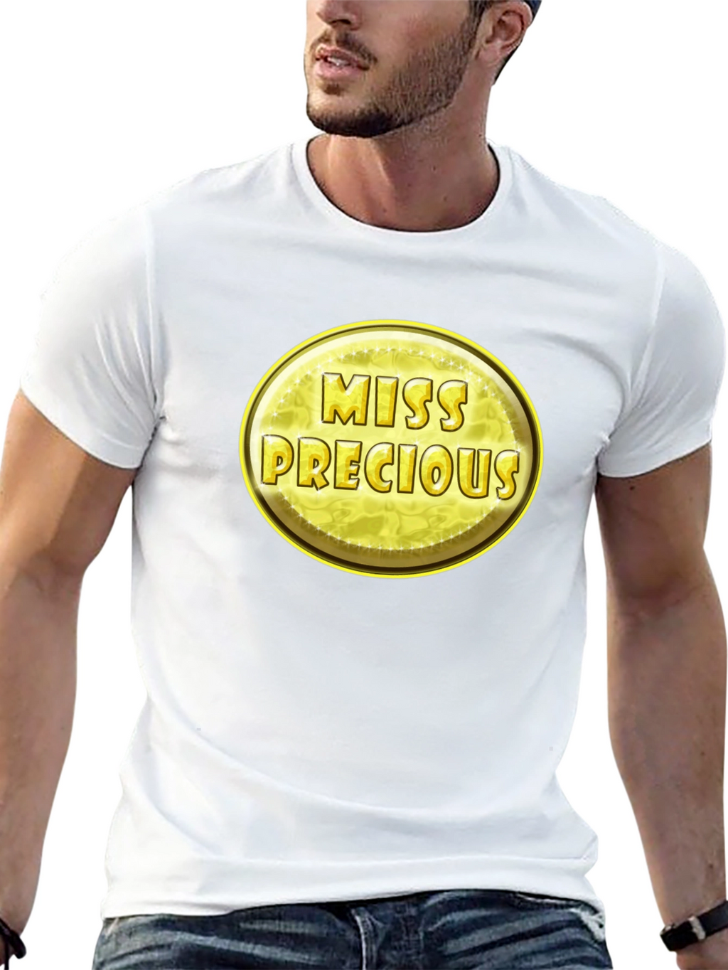 Miss Precious Graphic Black T-Shirt