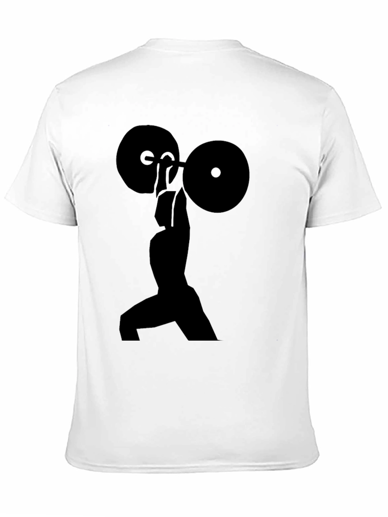 Weightlifting Silhouette T-Shirt - Black Gym Tee