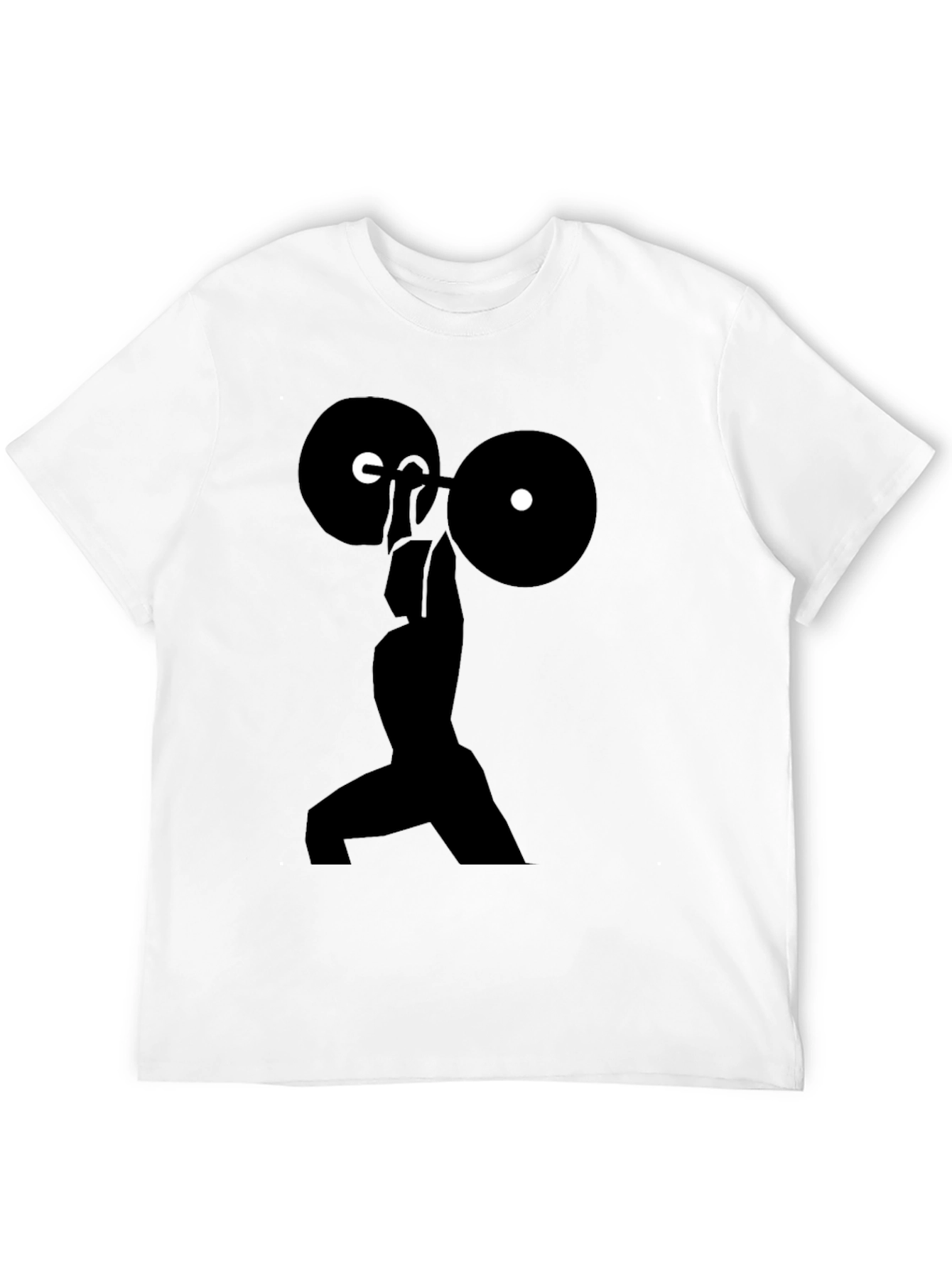 Weightlifting Silhouette T-Shirt - Black Gym Tee