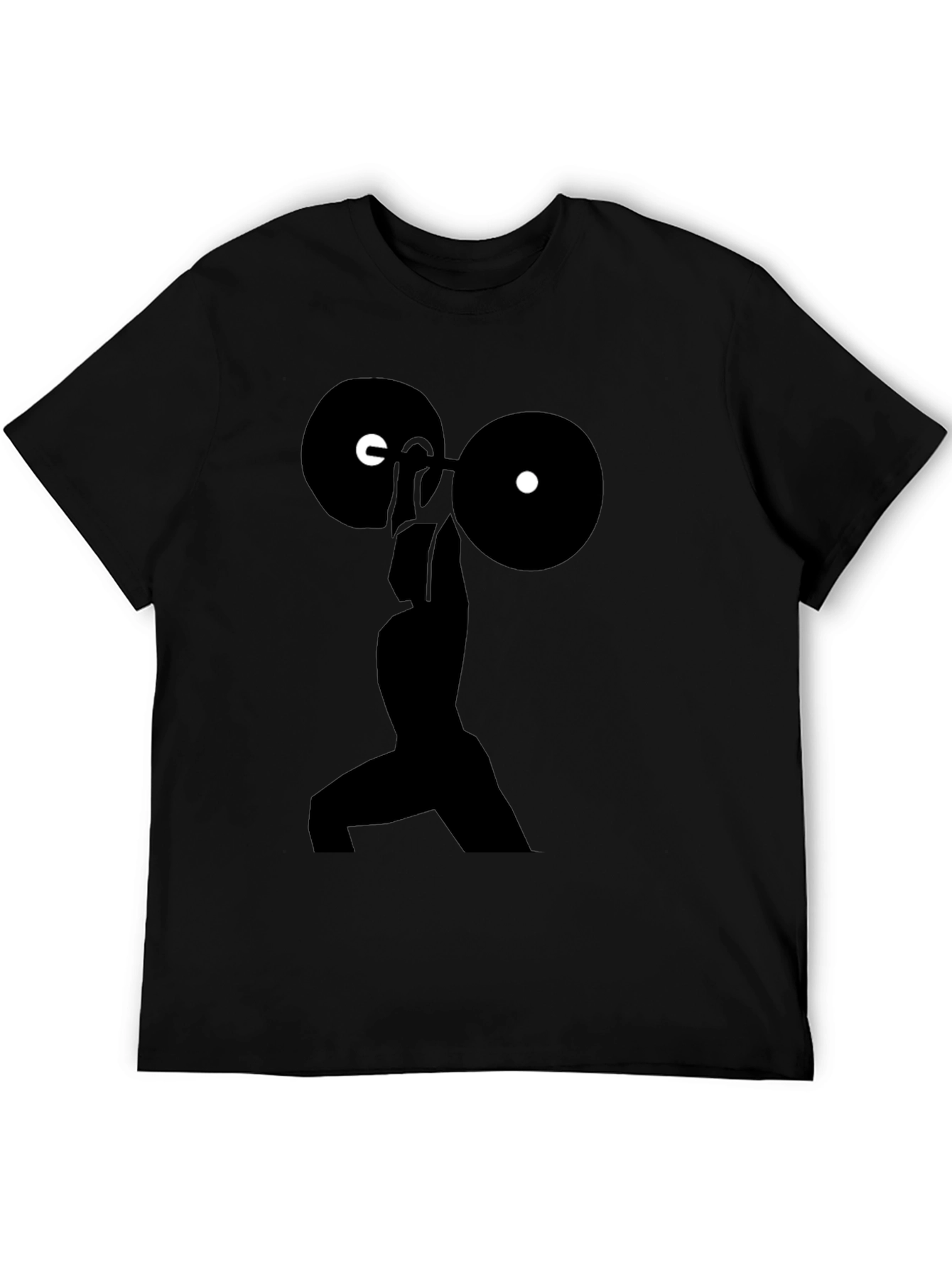Weightlifting Silhouette T-Shirt - Black Gym Tee