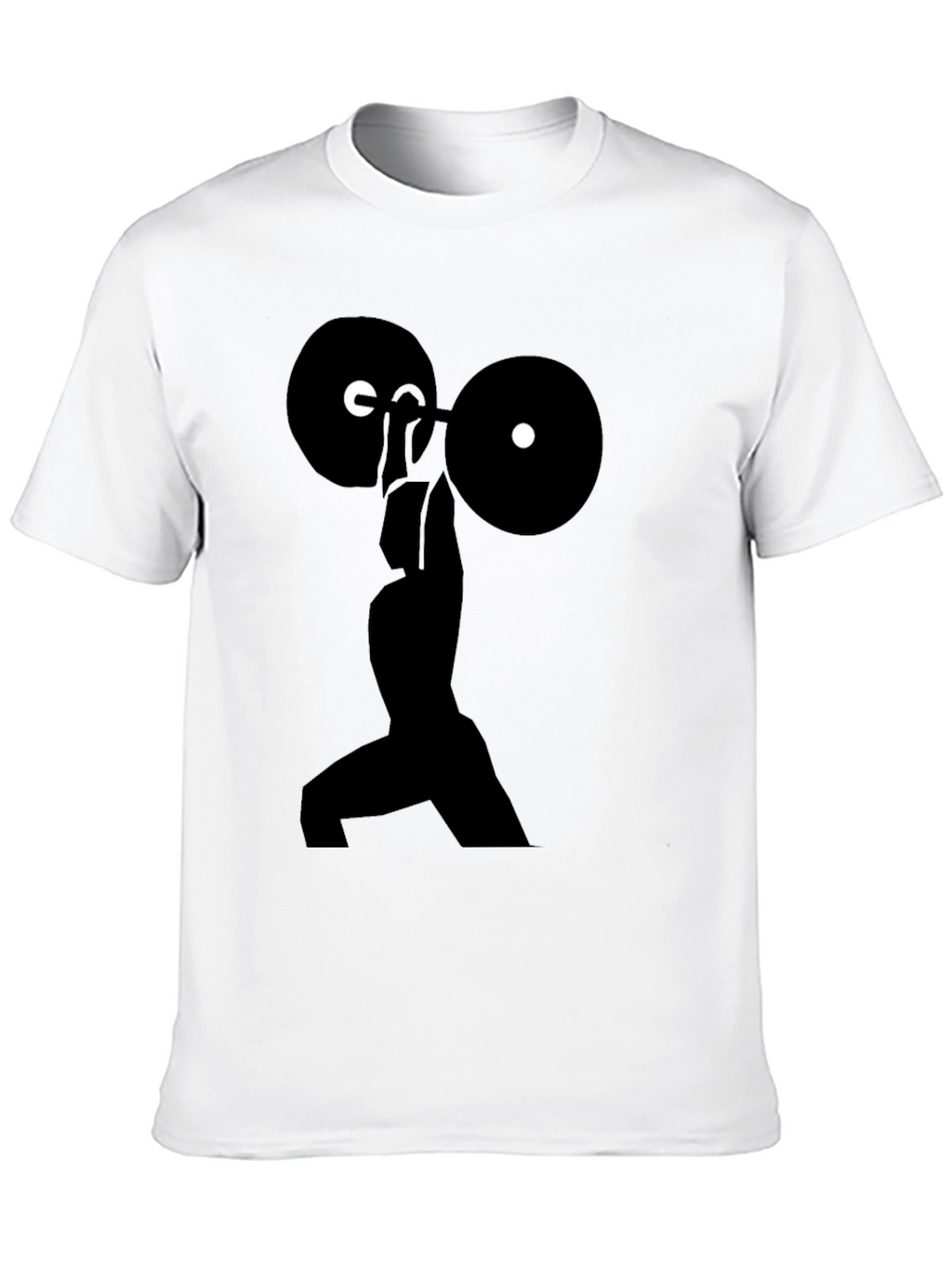 Weightlifting Silhouette T-Shirt - Black Gym Tee