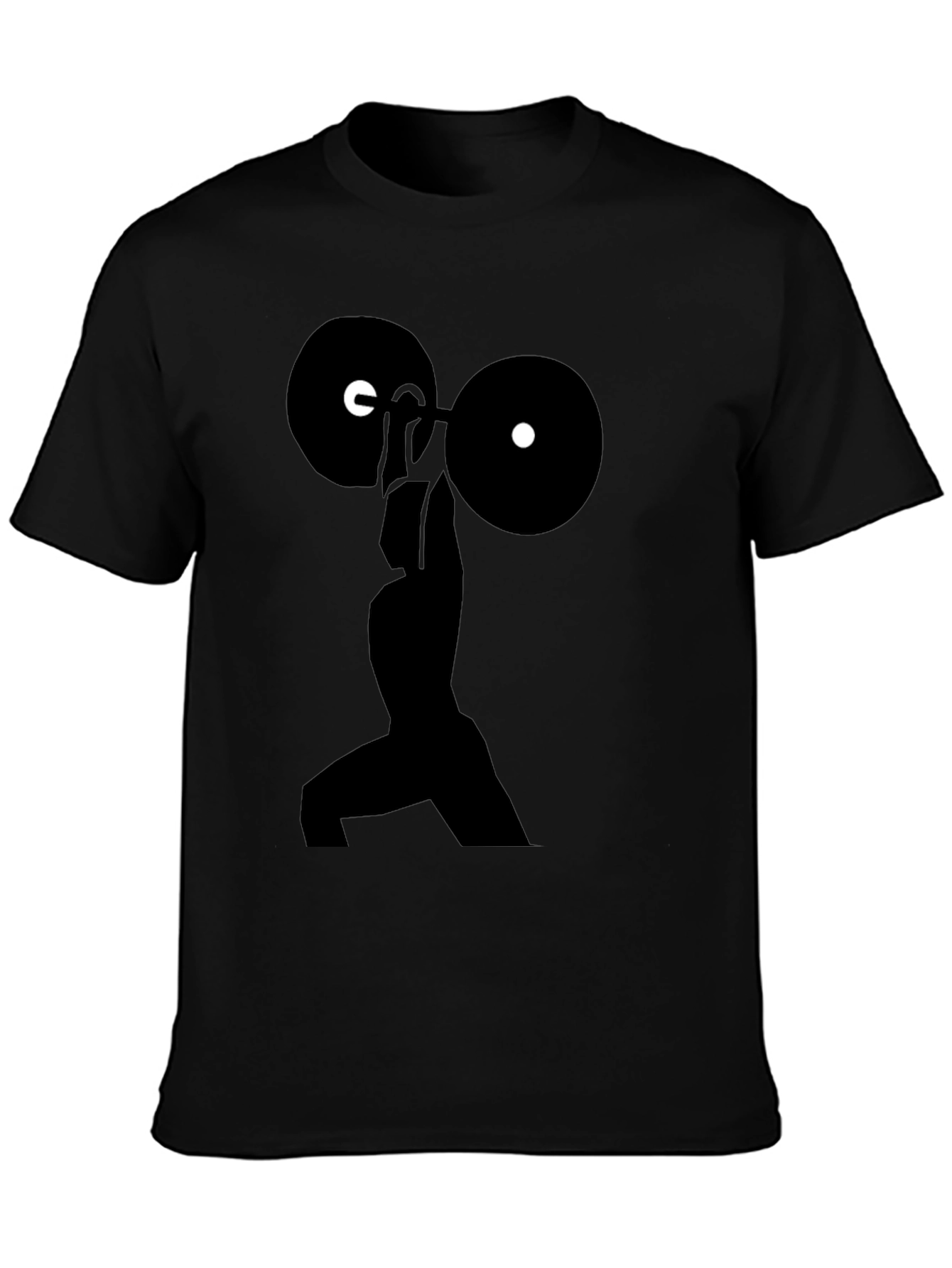 Weightlifting Silhouette T-Shirt - Black Gym Tee