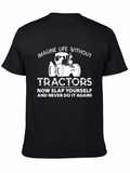 Imagine Life Without Tractors Graphic T-Shirt