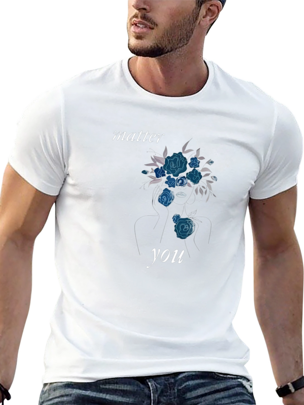 Floral Woman Graphic Tee - Matter You